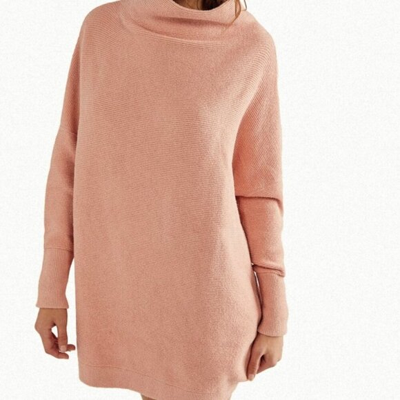 Free People Tops - Free People DUSTY PINK Ottoman Slouchy Tunic
